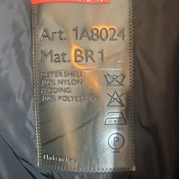 Prada Black/Grey Jacket with Built-In Belt - Black EU 40 Jackets & Coats